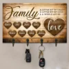 A Whole Lot Of Love - Family Personalized Custom Rectangle Shaped Key Hanger