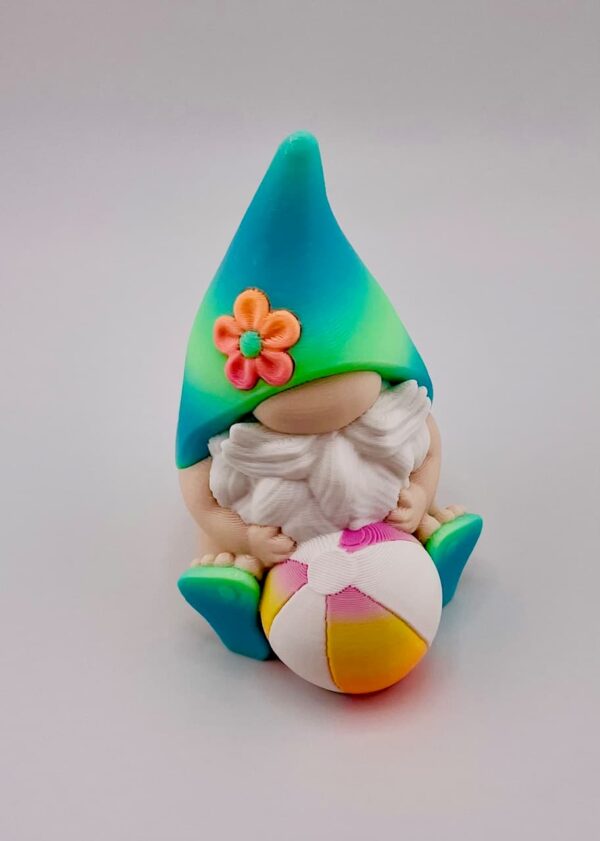 Beach Vibe Gnome -Beach Ball - Image 4