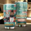 because of you gift for bestie personalized tumbler ekjgt