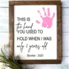 custom handprint gift childs handprint fathers day gift of7ty