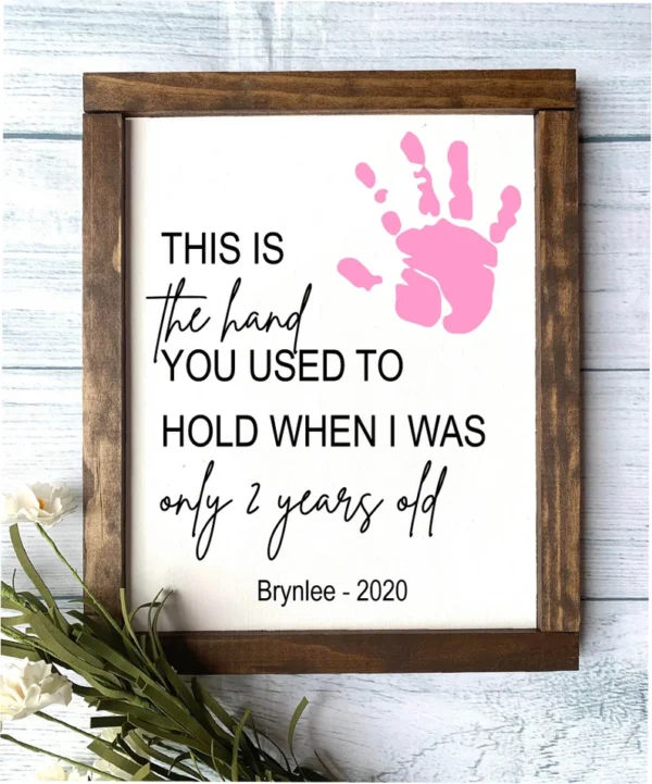Custom Handprint Gift Child's Handprint Father's Day Gift