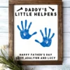 daddys little helpers fathers day gift fathers day wooden sign 4spmt