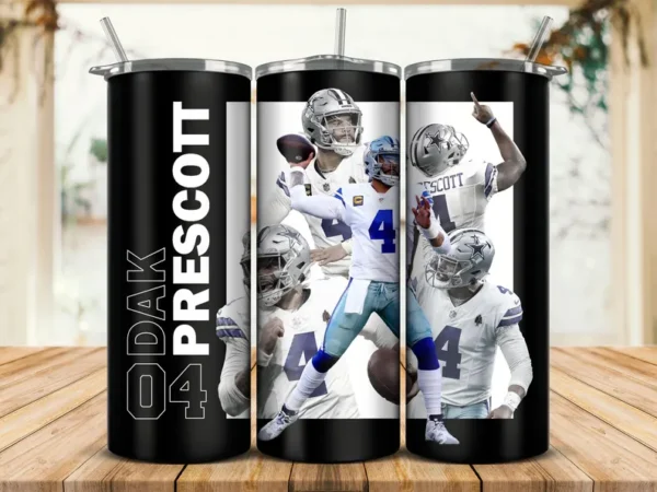Dak Prescott - Dallas Cowboys Tumbler - Image 2