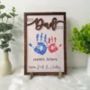down best dad ever fathers day gift handprint sign dt1t6
