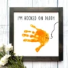 fathers day gift fathers day wooden sign handprint sign 9e4sb