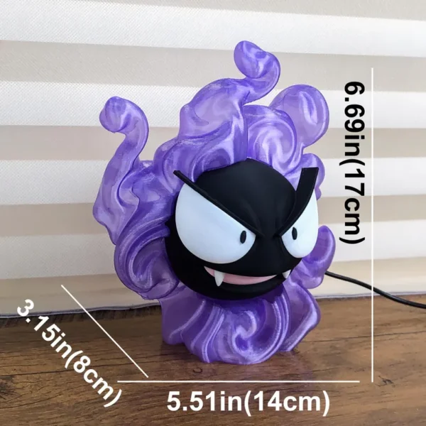 Gengar Ghost 3D Printed LED Light - Image 4