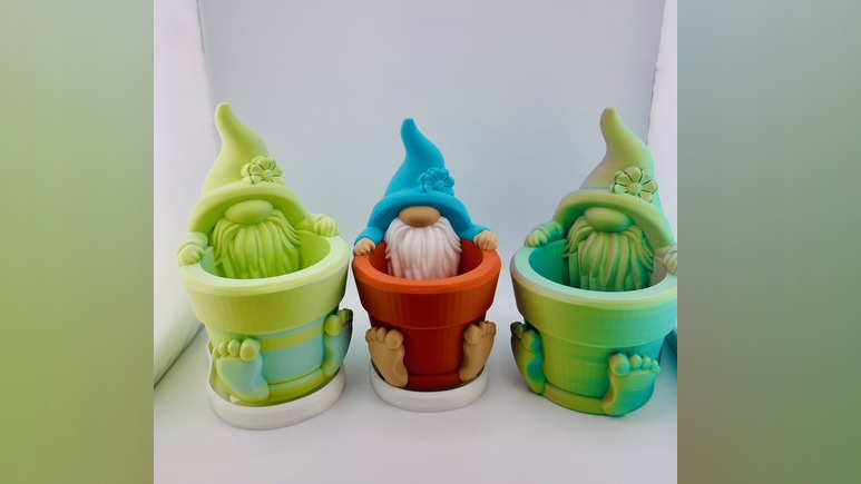 Gnome in a Pot Planter 8 Gnome in a Pot Planter