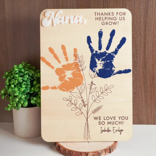 Handprint Sign Mother's Day Gift Sign