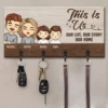 Home Sweet Home - Family Personalized Custom Home Decor Key Hanger