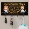 home sweet home personalized key hanger key holder w9bms