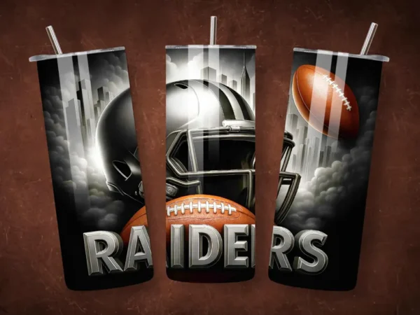 Las Vegas Raider Football Team Tumbler - Image 2