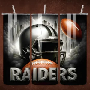 Las Vegas Raider Football Team Tumbler