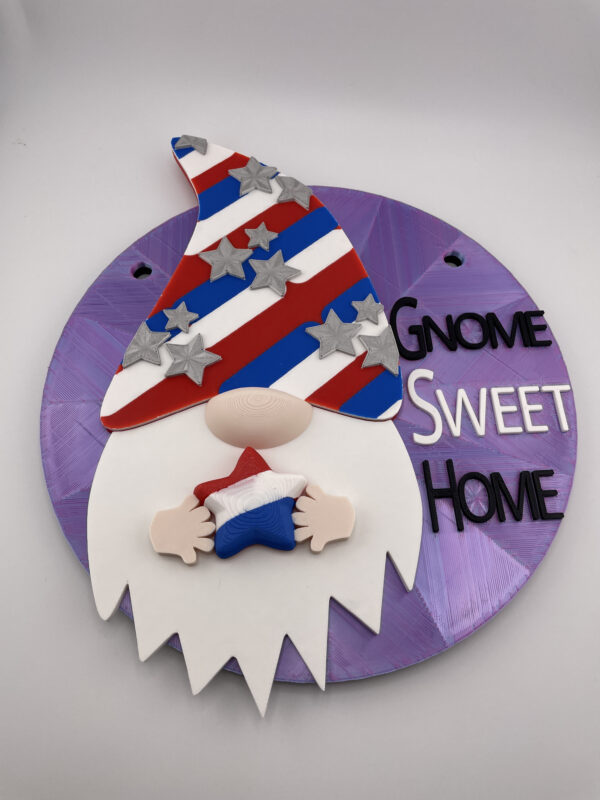 Magnetic 4th of July Hat Gnome For Modular Sign