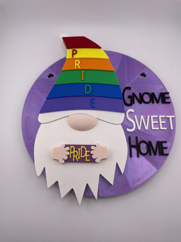 Magnetic Pride Hat Gnome For Modular Sign