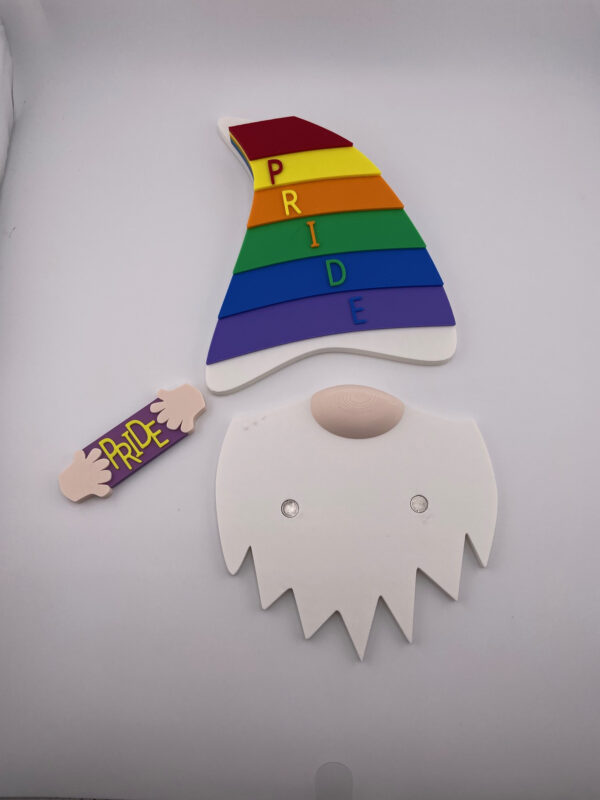 Magnetic Pride Hat Gnome For Modular Sign - Image 2