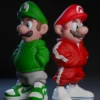 mario luigi urban art toy 8ol4c