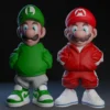 Mario & Luigi Urban Art Toy