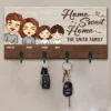 Our Life Our Sweet Home - Family Personalized Custom Key Hanger