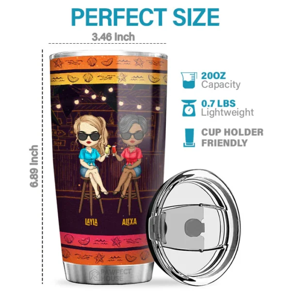 We Go Together - Personalized Tumbler - Gift For Bestie - Image 2