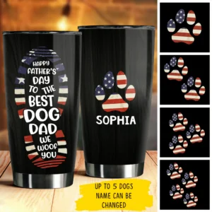 We Woof You Best Dog Dad - Personalized Tumbler