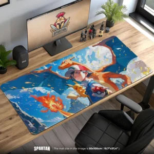 Ash Pikachu Charizard Mouse Pad