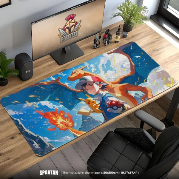 Ash Pikachu Charizard Mouse Pad
