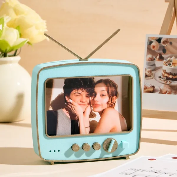 Custom 3D Printed TV-shaped Music Ornaments Personalized Photo Music Fridge Magnet