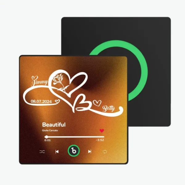 Custom Music Fridge Magnet with Text Unlimited Love Symbols Fridge Magnet Gift for Couple