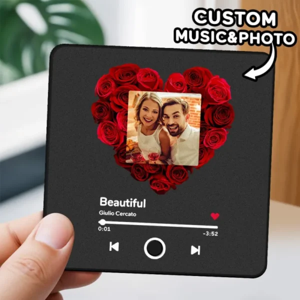 Customized Album Fridge Magnet Personalized Music Fridge Magnet Can Play Music and Adjust Volume