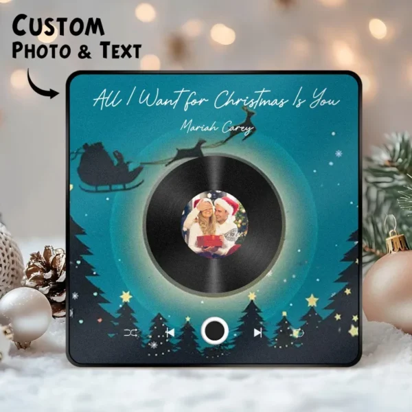 Customized Music Fridge Magnet Personalized Fridge Magnet With Photo for Christmas Gift