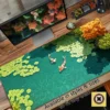 serene koi fish pond desk mat playmat mousepad plqud