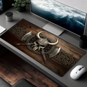 Viking Skull Deskmat Viking Deskpad