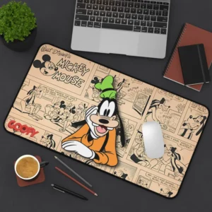 Whimsical Disney Desk Mat with Goofy